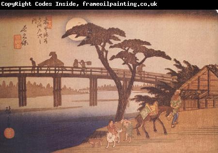 Hiroshige, Ando Moonlight,Nagakubo (nn03)
